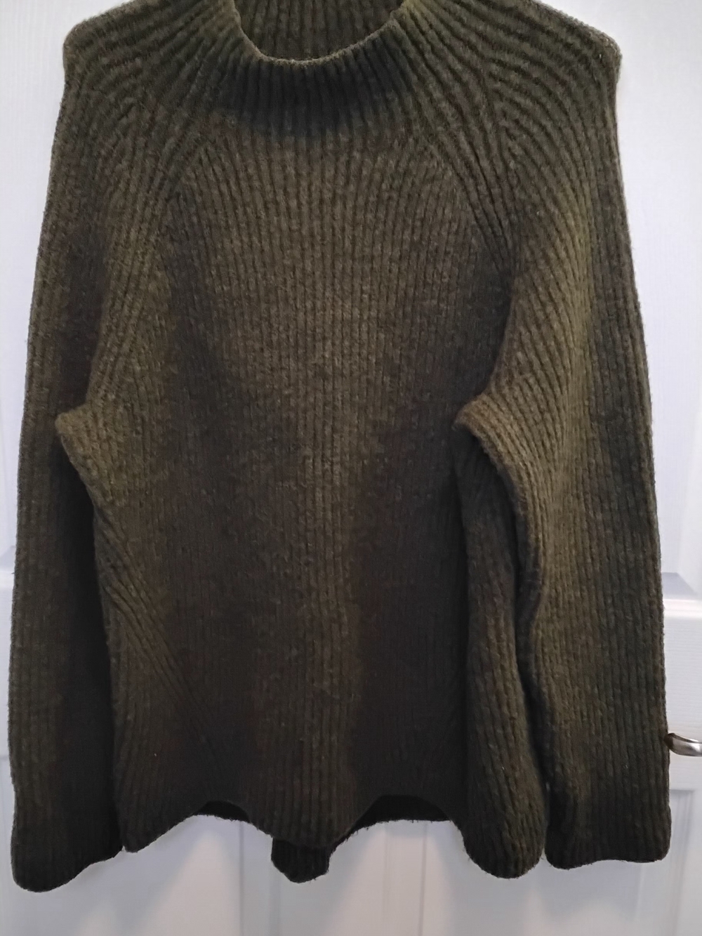 Madewell Olive Ribbed Knit‎ Crew Sweater